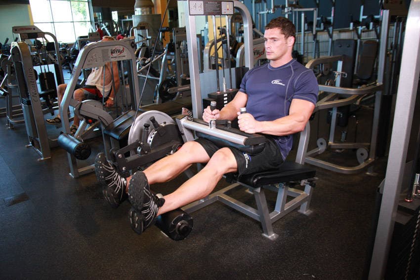 Seated Leg Curl, position 1 of 2