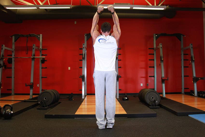 Shoulder Press - With Bands, position 2 of 2