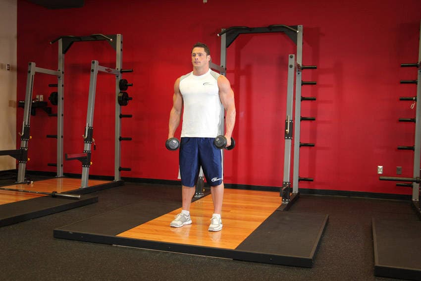 Side Lateral Raise, position 1 of 2