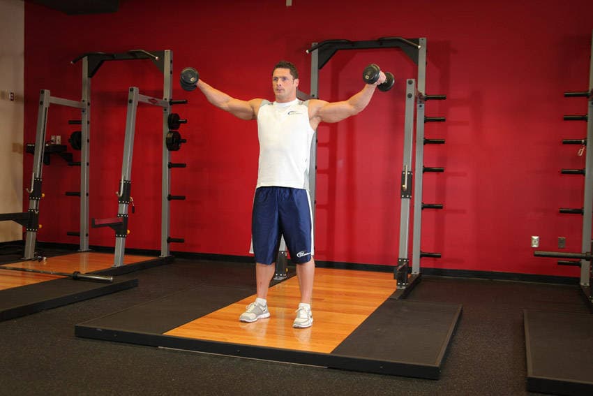 Side Lateral Raise, position 2 of 2
