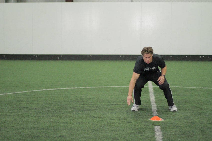 Side Standing Long Jump, position 1 of 2
