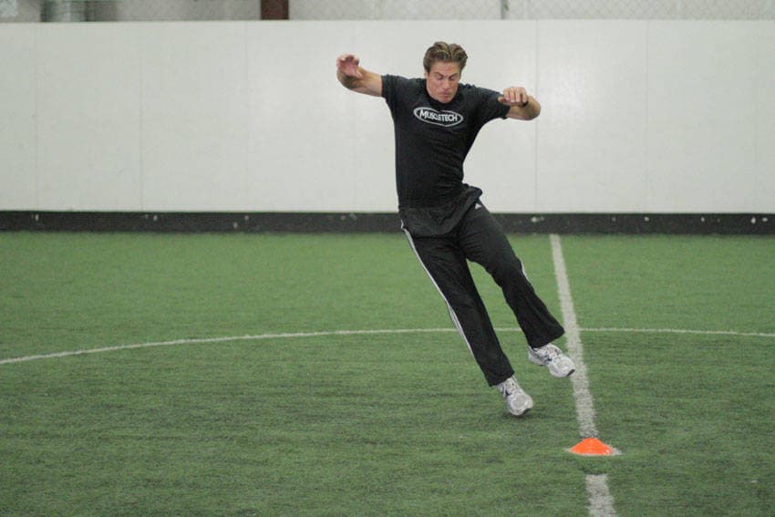 Side Standing Long Jump, position 2 of 2