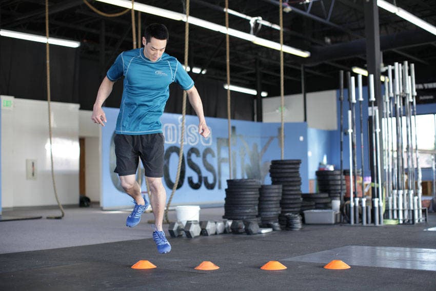 Single-Leg Lateral Hop, position 2 of 2