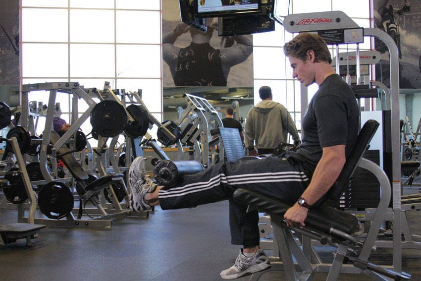 Single-Leg Leg Extension, position 2 of 2