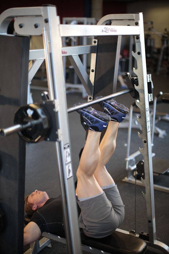 Smith Machine Hip Raise, position 1 of 2
