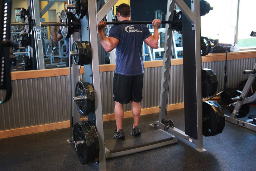 Smith Machine Reverse Calf Raises, position 2 of 2