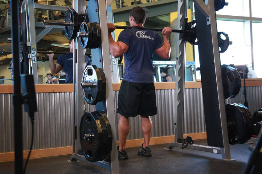 Smith Machine Squat, position 2 of 2