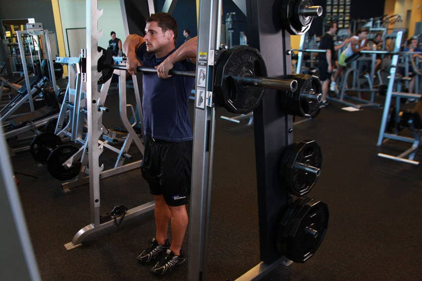 Smith Machine Upright Row, position 2 of 2