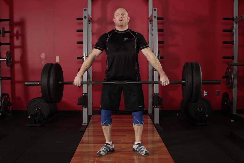 Snatch Deadlift, position 2 of 2