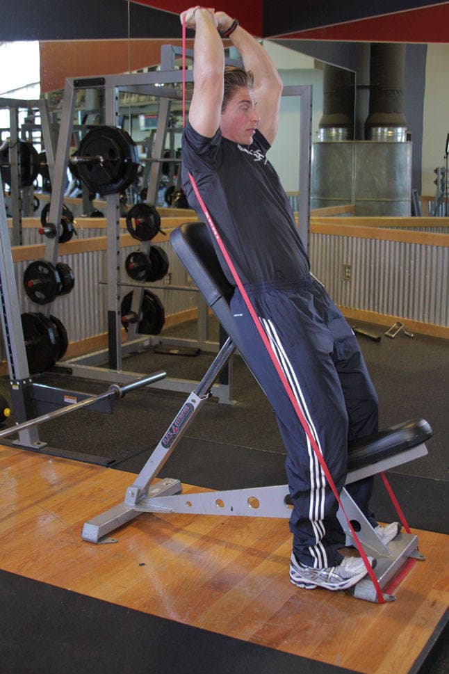 Speed Band Overhead Triceps, position 2 of 2