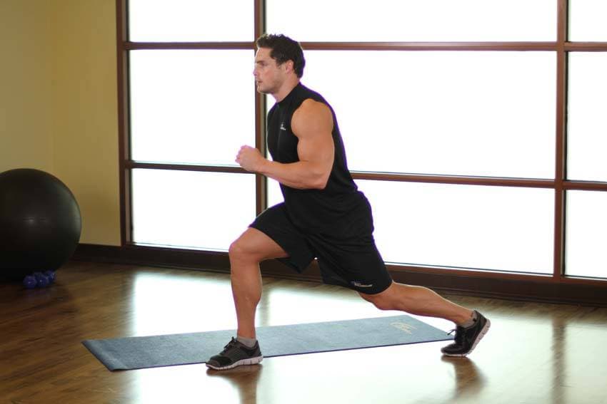 Split Squats, position 1 of 2