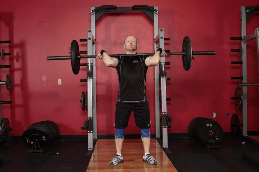 Squat Jerk, position 1 of 2