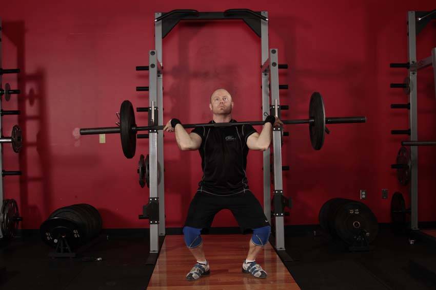Squat Jerk, position 2 of 2
