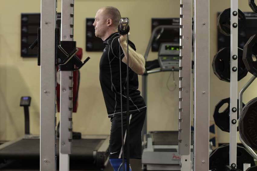 Squat with Bands, position 1 of 2