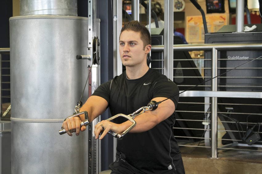 Standing Cable Chest Press, position 2 of 2