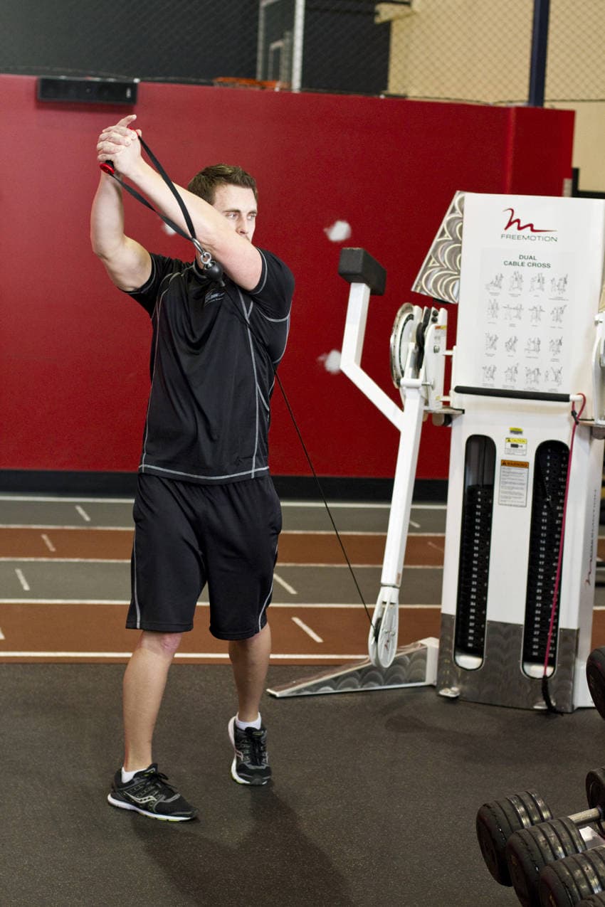 Standing Cable Lift, position 2 of 2