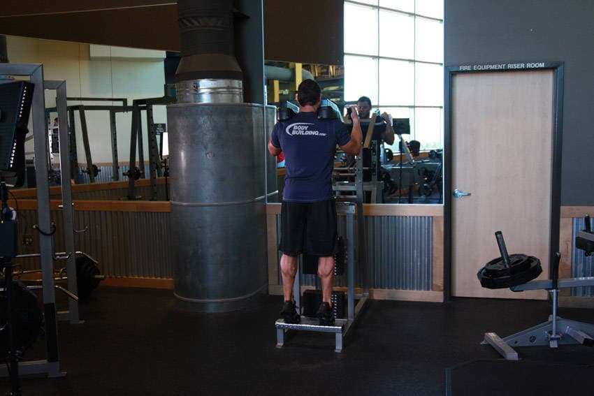 Standing Calf Raises, position 2 of 2