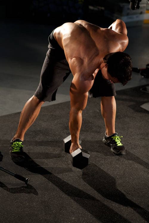 Standing Concentration Curl, position 1 of 2