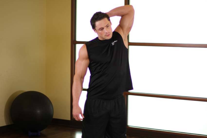 Standing Lateral Stretch, position 1 of 2