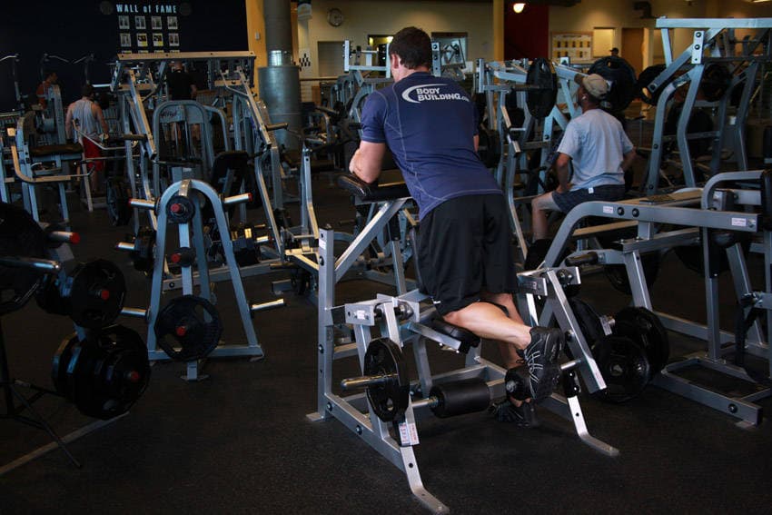 Standing Leg Curl, position 1 of 2