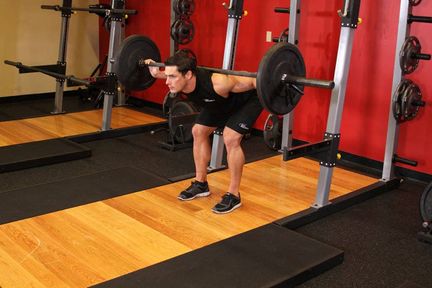 Stiff Leg Barbell Good Morning, position 2 of 2
