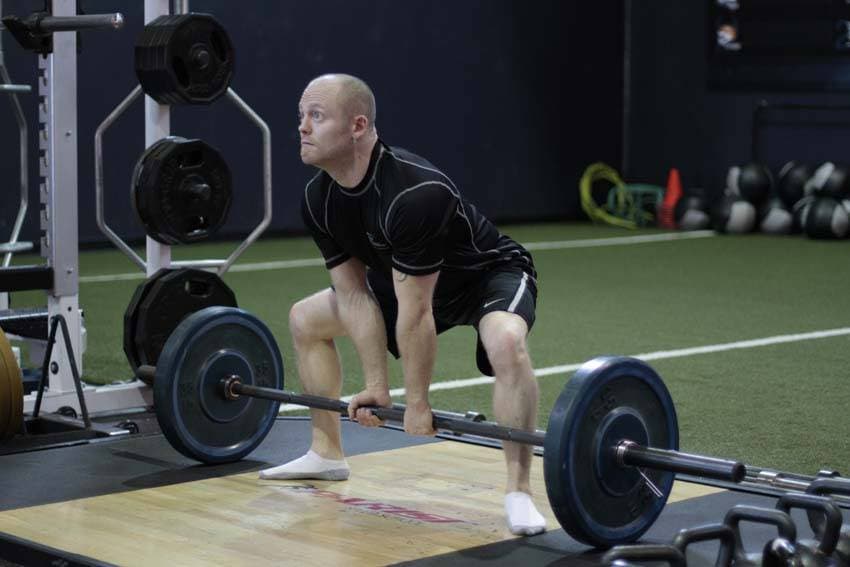 Sumo Deadlift, position 1 of 2