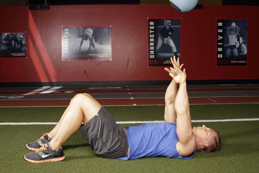 Supine Chest Throw, position 2 of 2