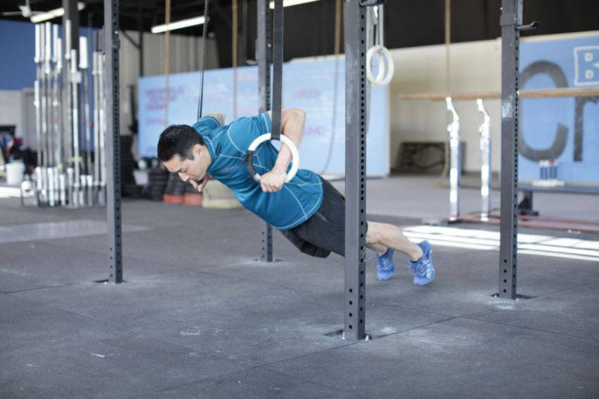 Suspended Push-Up, position 1 of 2