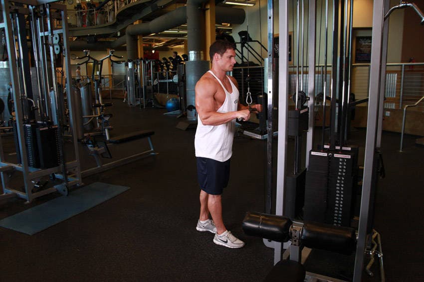 Triceps Pushdown, position 1 of 2