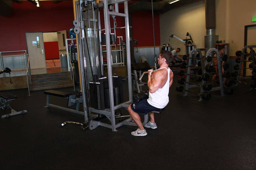 Underhand Cable Pulldowns, position 2 of 2