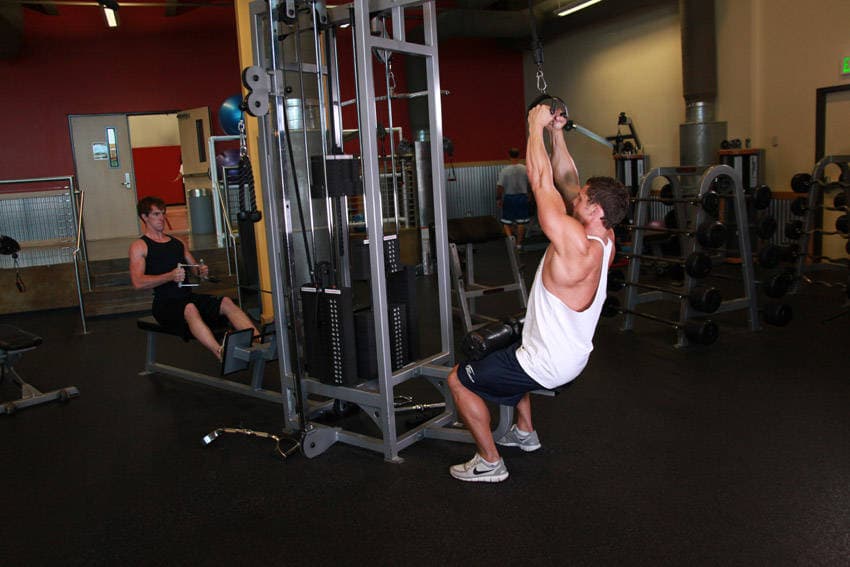 V-Bar Pulldown, position 2 of 2