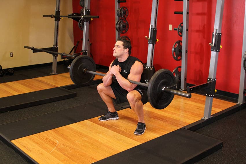 Zercher Squats, position 2 of 2