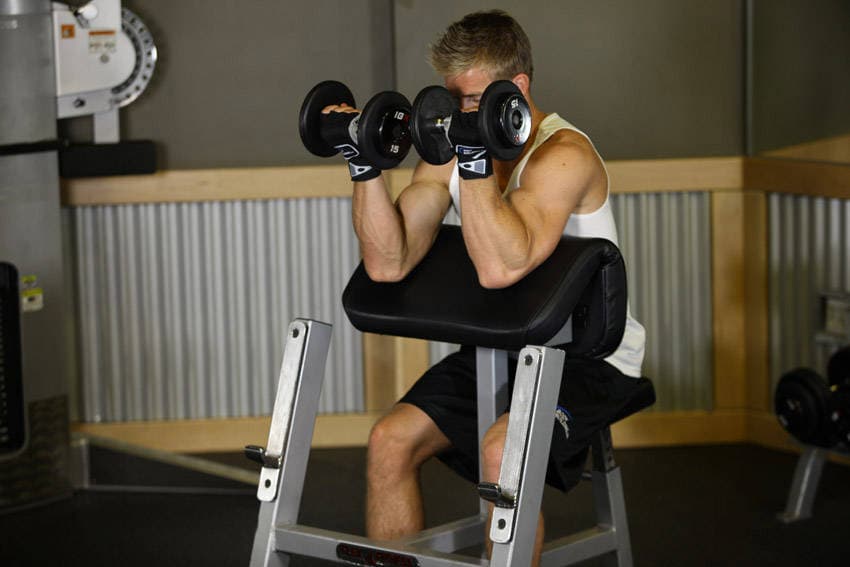 Zottman Preacher Curl, position 2 of 2